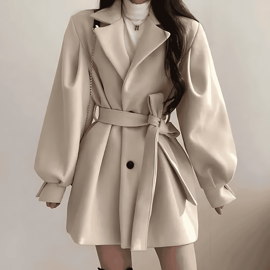 Donna - Trench con cintura - Stile elegante