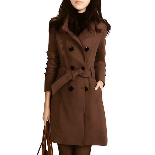 Donna - Trench elegante - Cintura in vita
