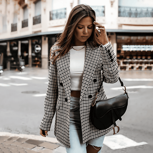 Donna - Blazer dal taglio sartoriale - Miscela di lana