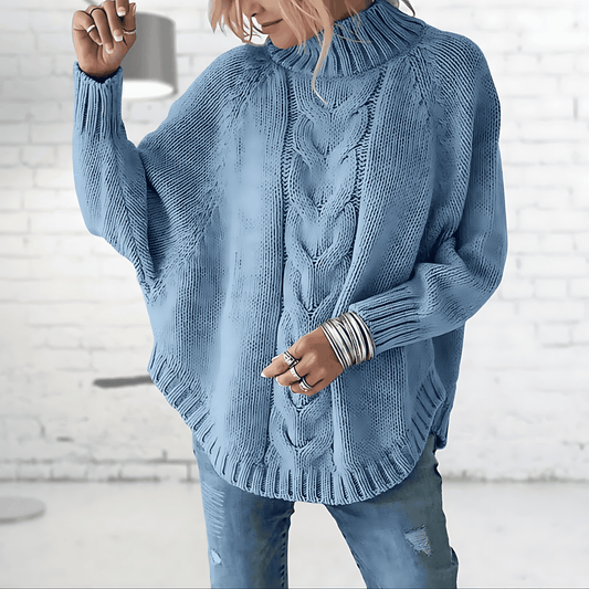 Donna - Maglia a collo alto - Stile a vestibilità ampia