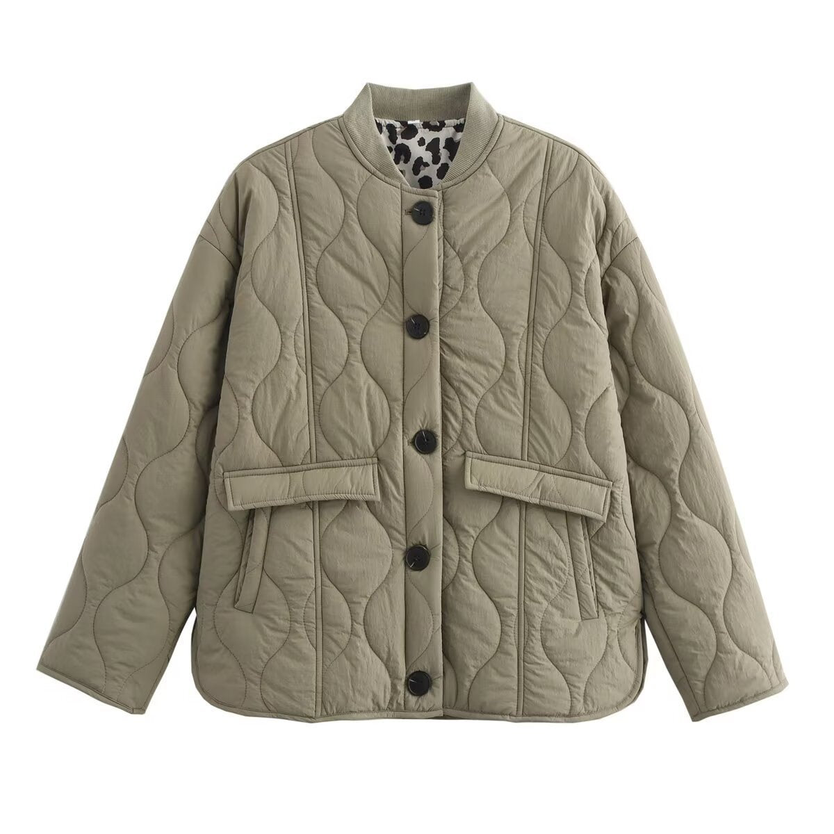 Donna - Giacca casual oversize - Design trapuntato