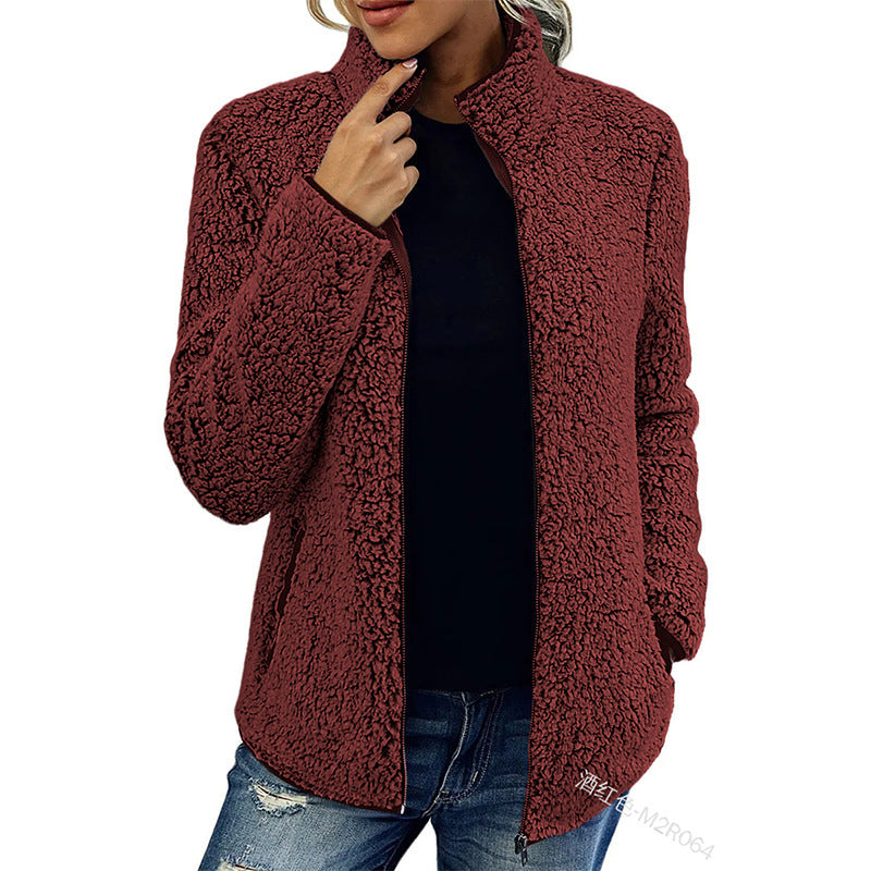 Donna - Giacca in pile - Collo alto