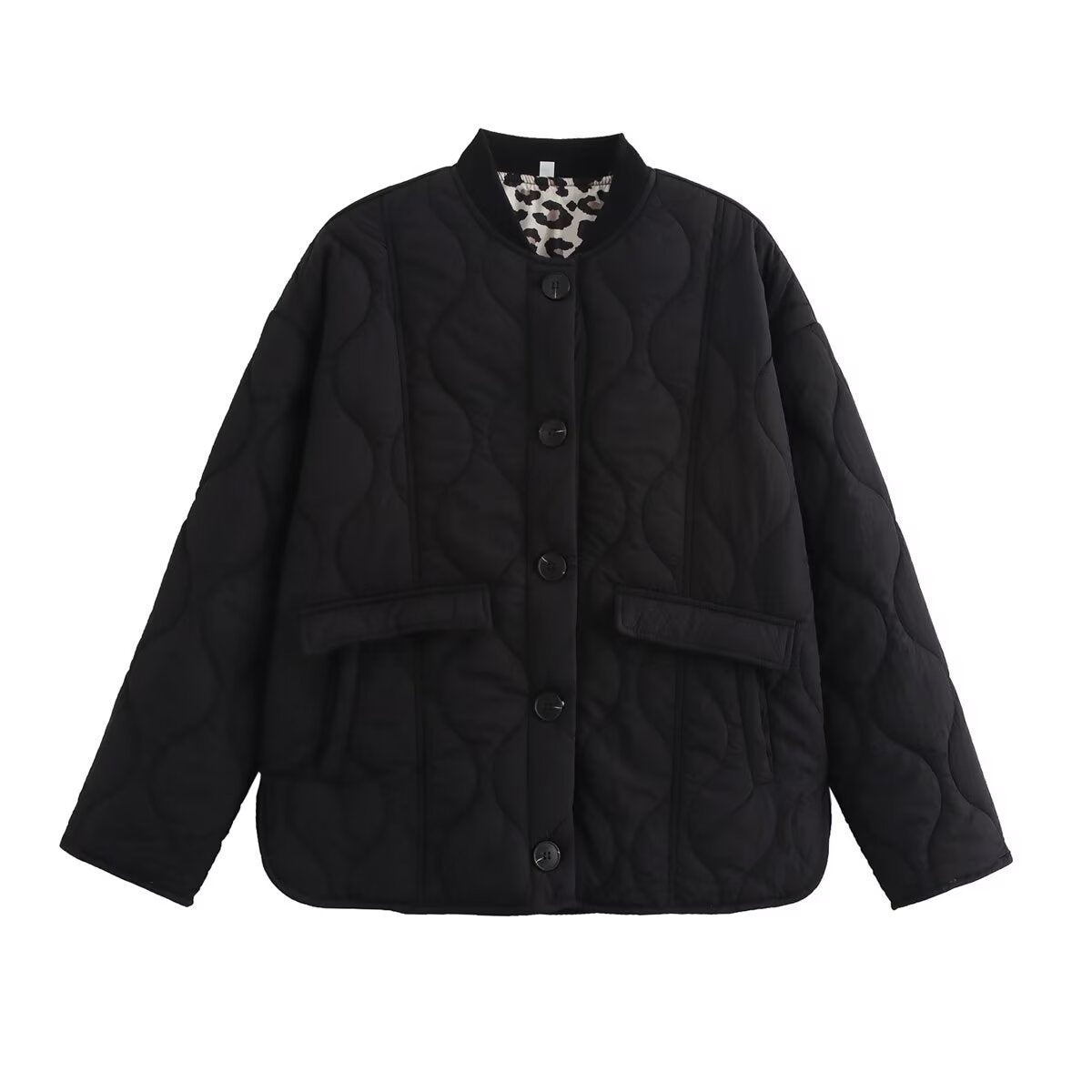 Donna - Giacca casual oversize - Design trapuntato