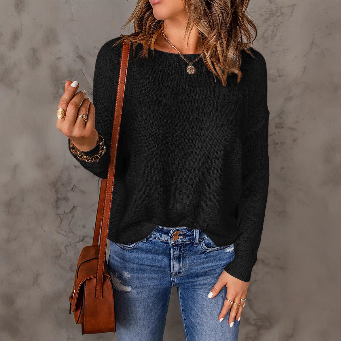 Donna - Maglia elegante e casual - Taglio ampio