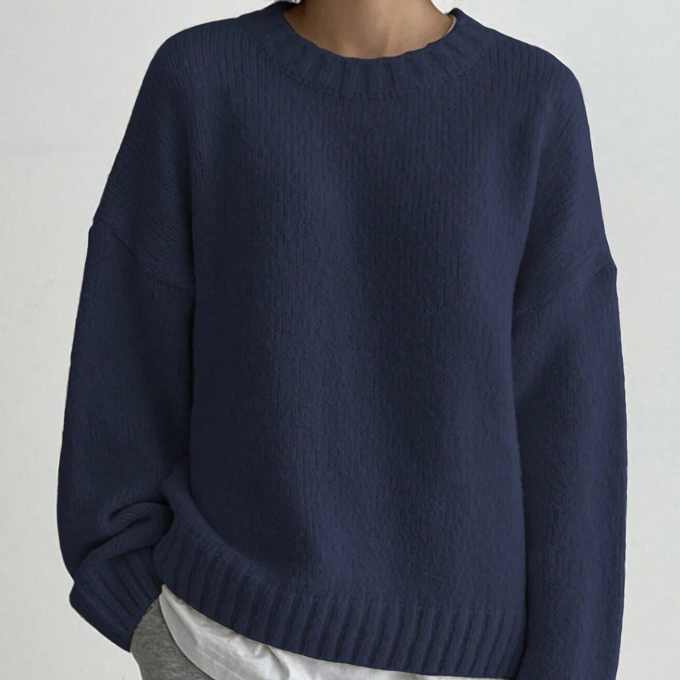 Donna - Maglia oversize - Stile girocollo