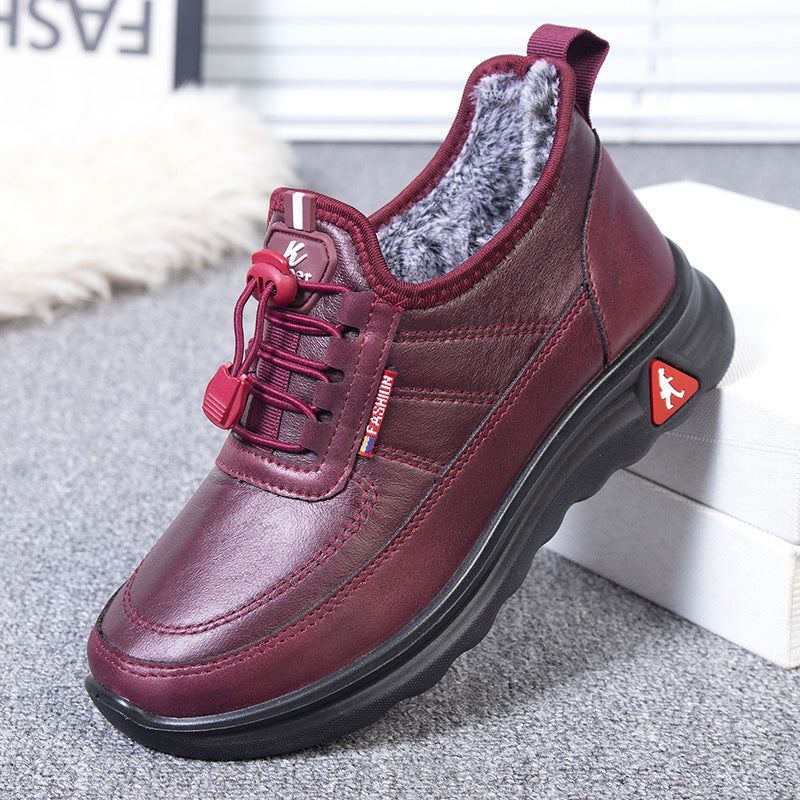 Donna - Scarpe da ginnastica casual e confortevoli con fodera calda
