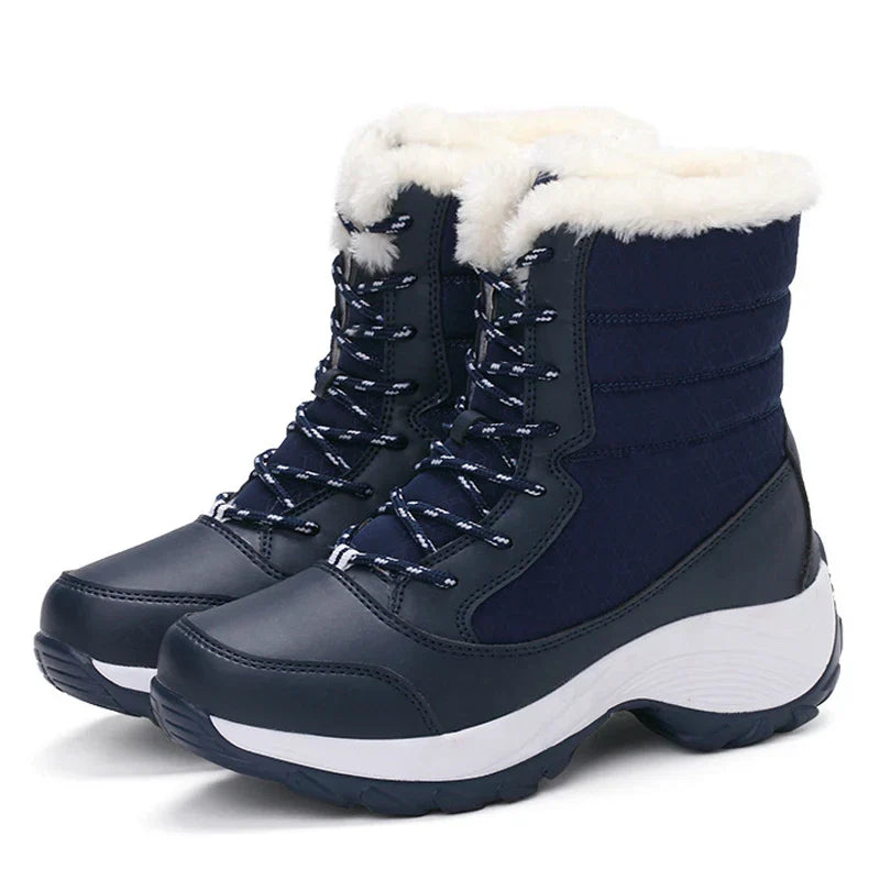Donna - Stivali da neve con piattaforma casual - Caldi e alla moda