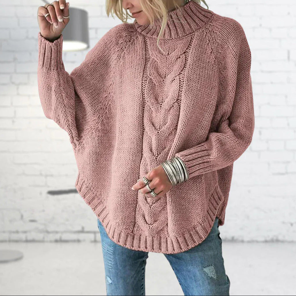 Donna - Maglia a collo alto - Stile a vestibilità ampia