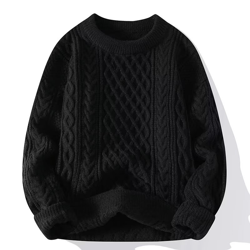 Donna - Maglione a maglia a coste - girocollo