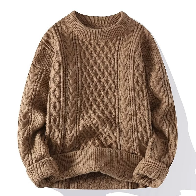 Donna - Maglione a maglia a coste - girocollo