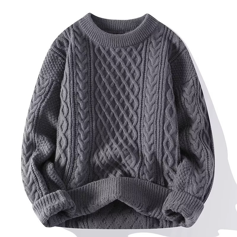 Donna - Maglione a maglia a coste - girocollo