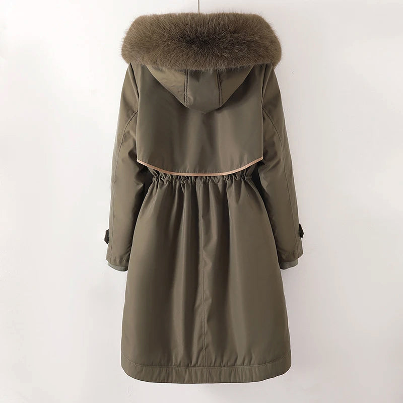 Donna - Giacca invernale trapuntata e calda - Design con cappuccio